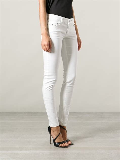 michael kors skinny pants white|Michael Kors pants for women.